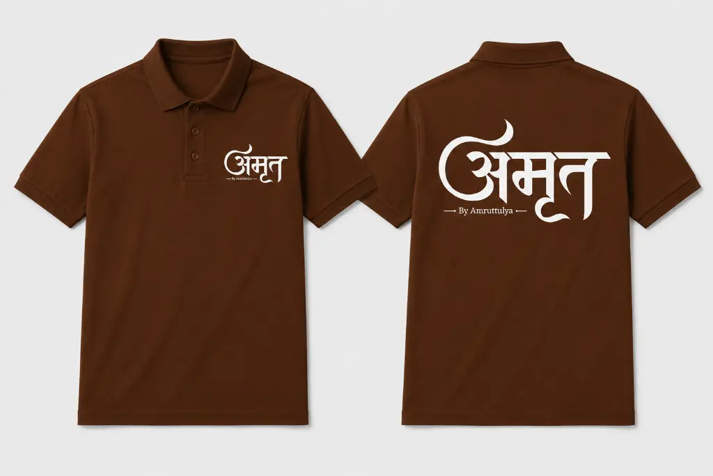 Amruttulya® T-Shirt Front Back View.webp