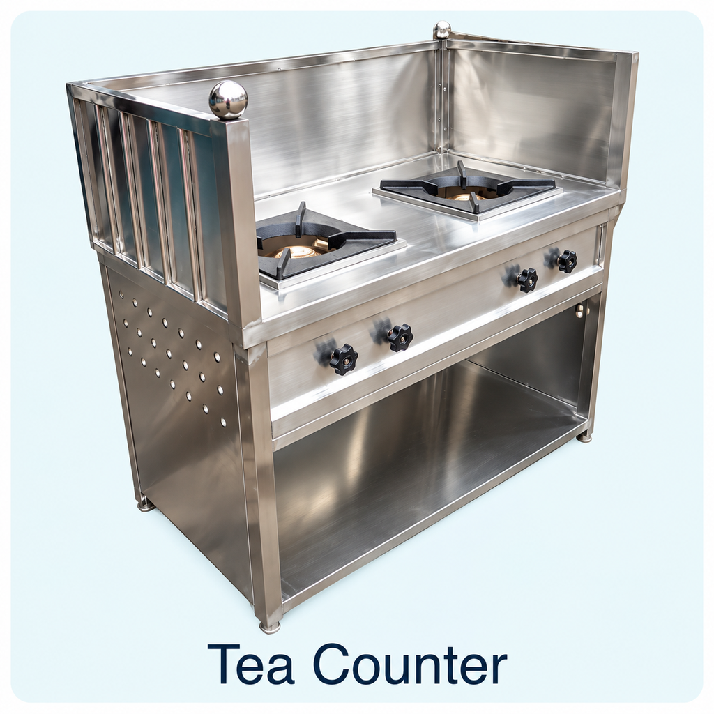 SS Stow - 2 Burner Tea Counter